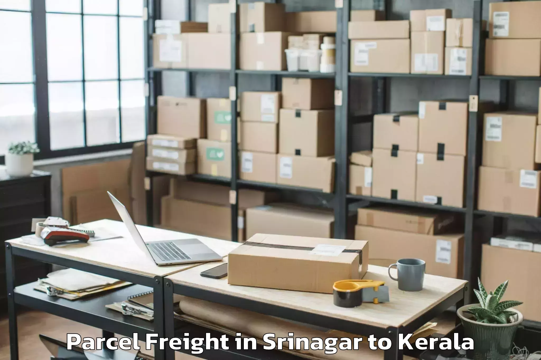 Efficient Srinagar to Varkala Parcel Freight